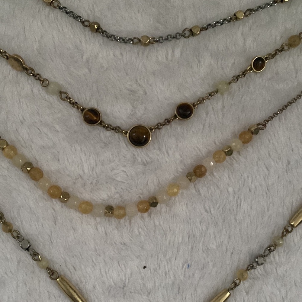Fun Lucky Brand owl multi-strand necklace with matching earrings!